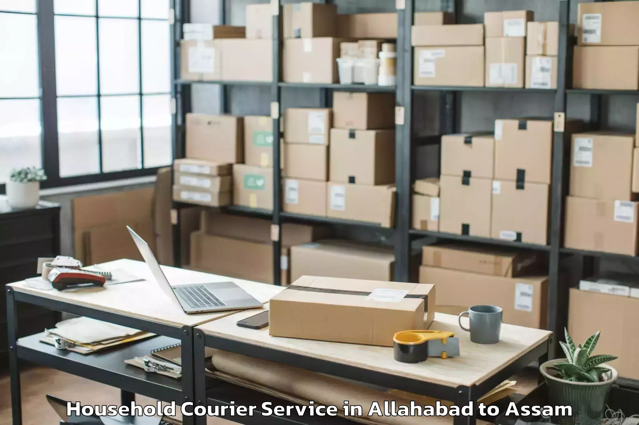 Trusted Allahabad to Gauripur Household Courier